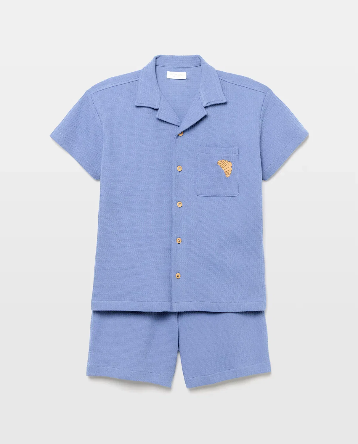 Детская пижама для мальчиков с коротким рукавом Cotton Juice, 400 Azul — фото 4
