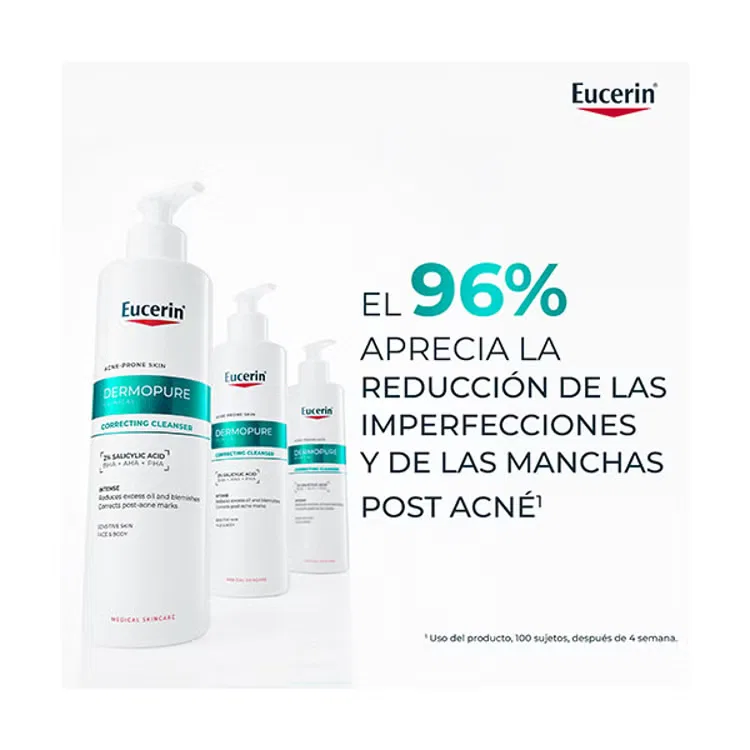 Гель для умывания с салициловой кислотой для жирной кожи Eucerin Dermopure Oil Control Acne Treatment, 400 мл — фото 4