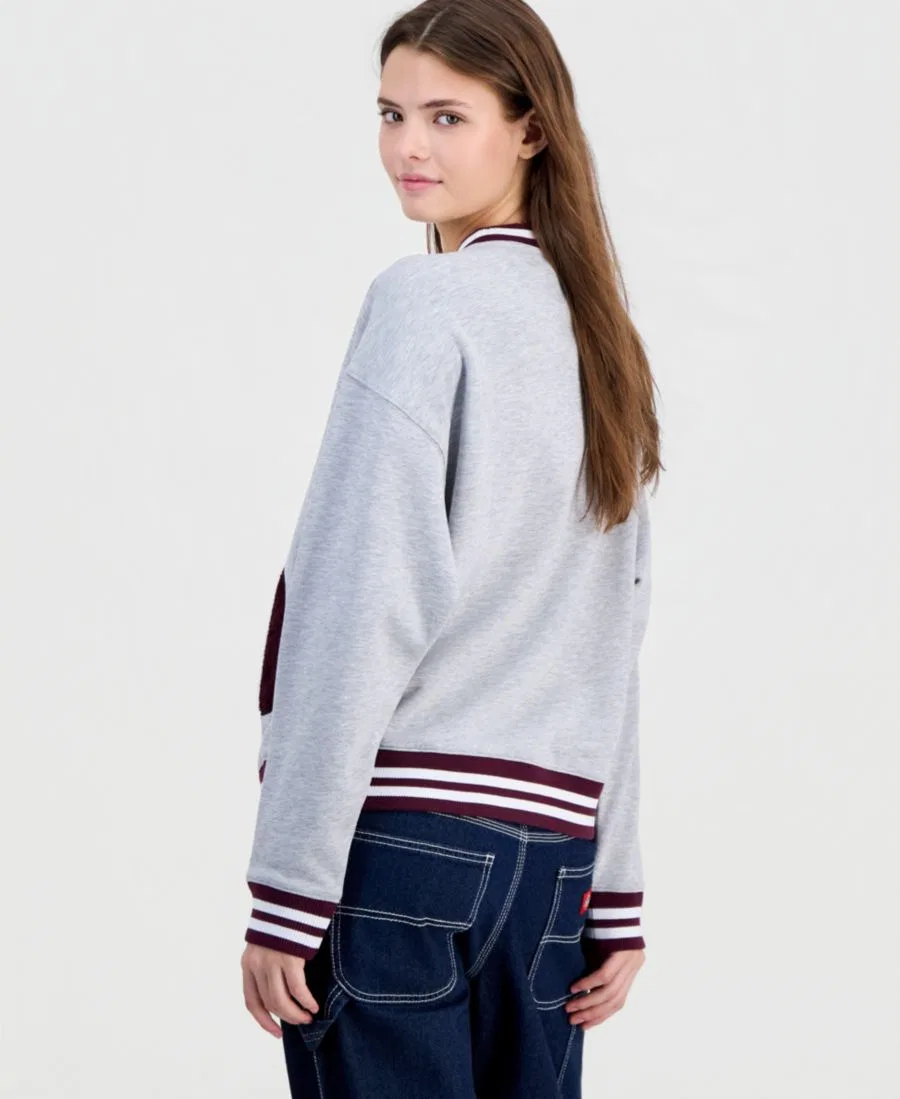 Свитшот с графикой Snoopy Football Peanuts, Heather Lt Grey — фото 4