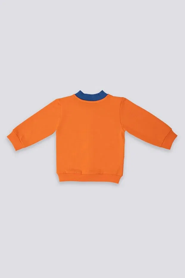 Детский кардиган с длинным рукавом U.S. Polo Assn., Orange — фото 3