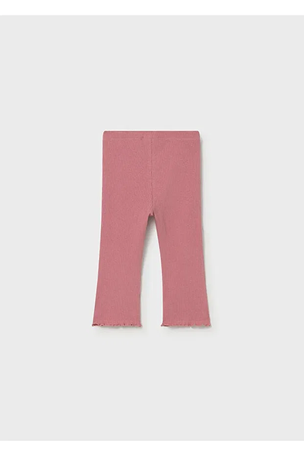 Детские леггинсы для девочек ribbed wide leg Mayoral, Pink — фото 2