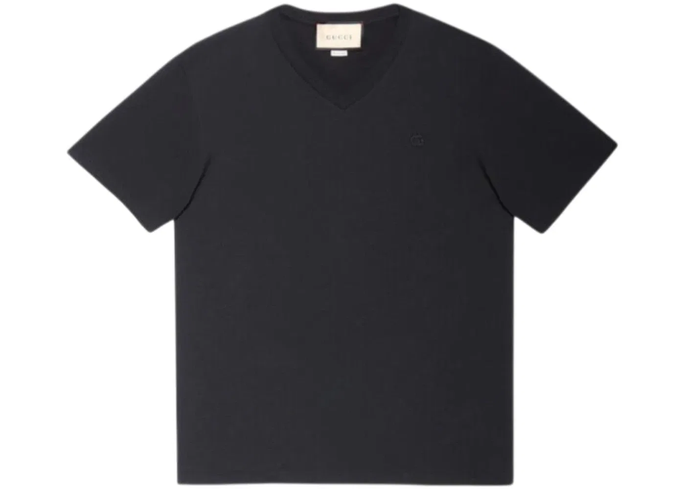 Мужская футболка с V-образным вырезом Gucci, Black