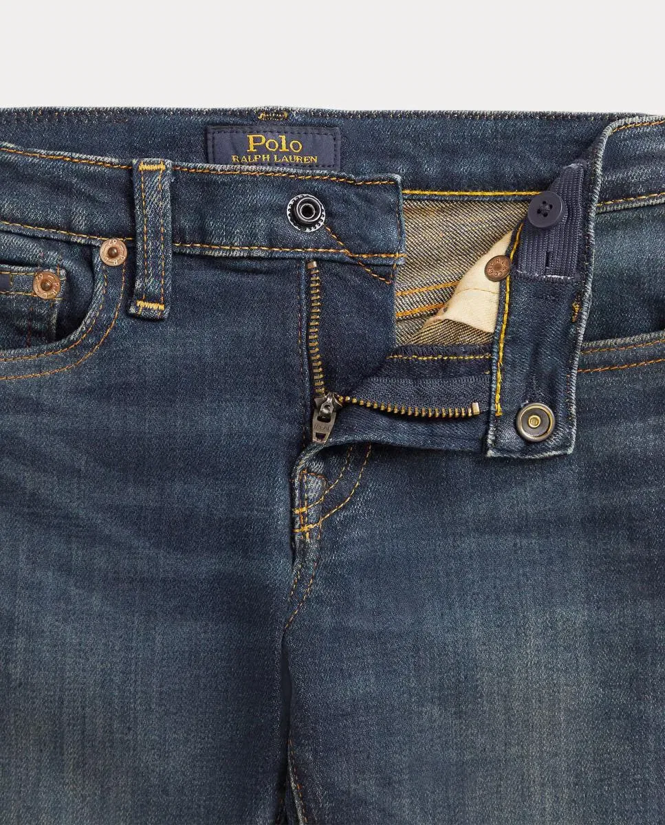 Детские джинсы для мальчиков с эластичным денимом Sullivan Slim Fit Polo Ralph Lauren, Azul Marino — фото 3