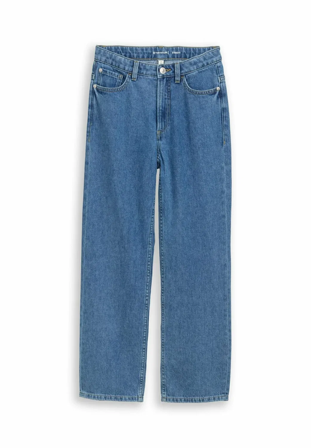 Прямые джинсы - джинсы прямого кроя Tom Tailor, Clean Mid Stone Blue Denim