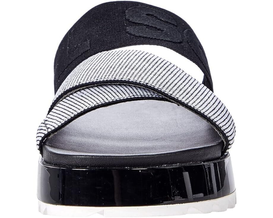 SOREL Roaming Sport Slide, женские сандалии с перекрещивающимися ремешками, бело-черные, размер US 9.5, модель ZPO2222 — фото 3