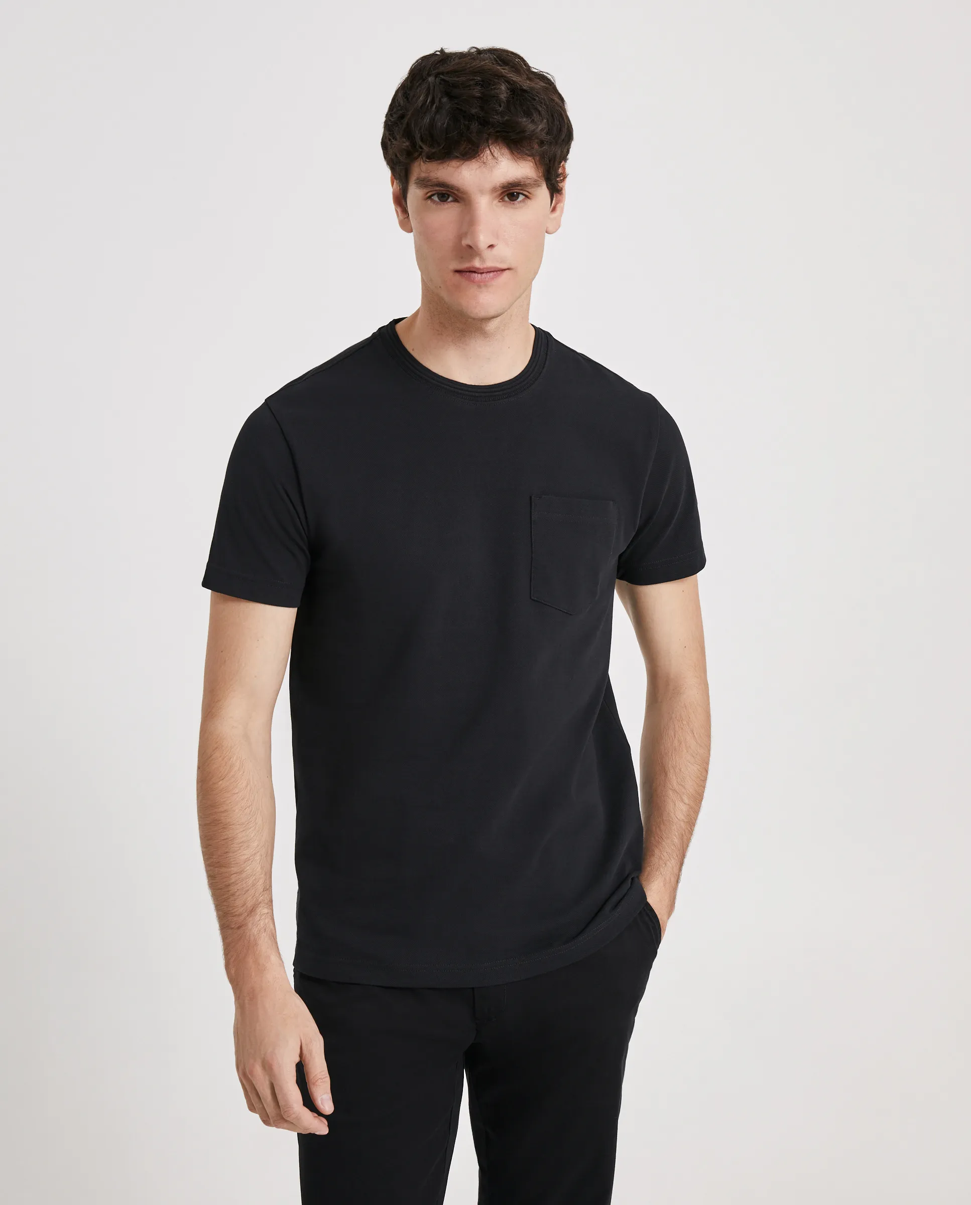 

Мужская однотонная футболка Easy Wear, черный