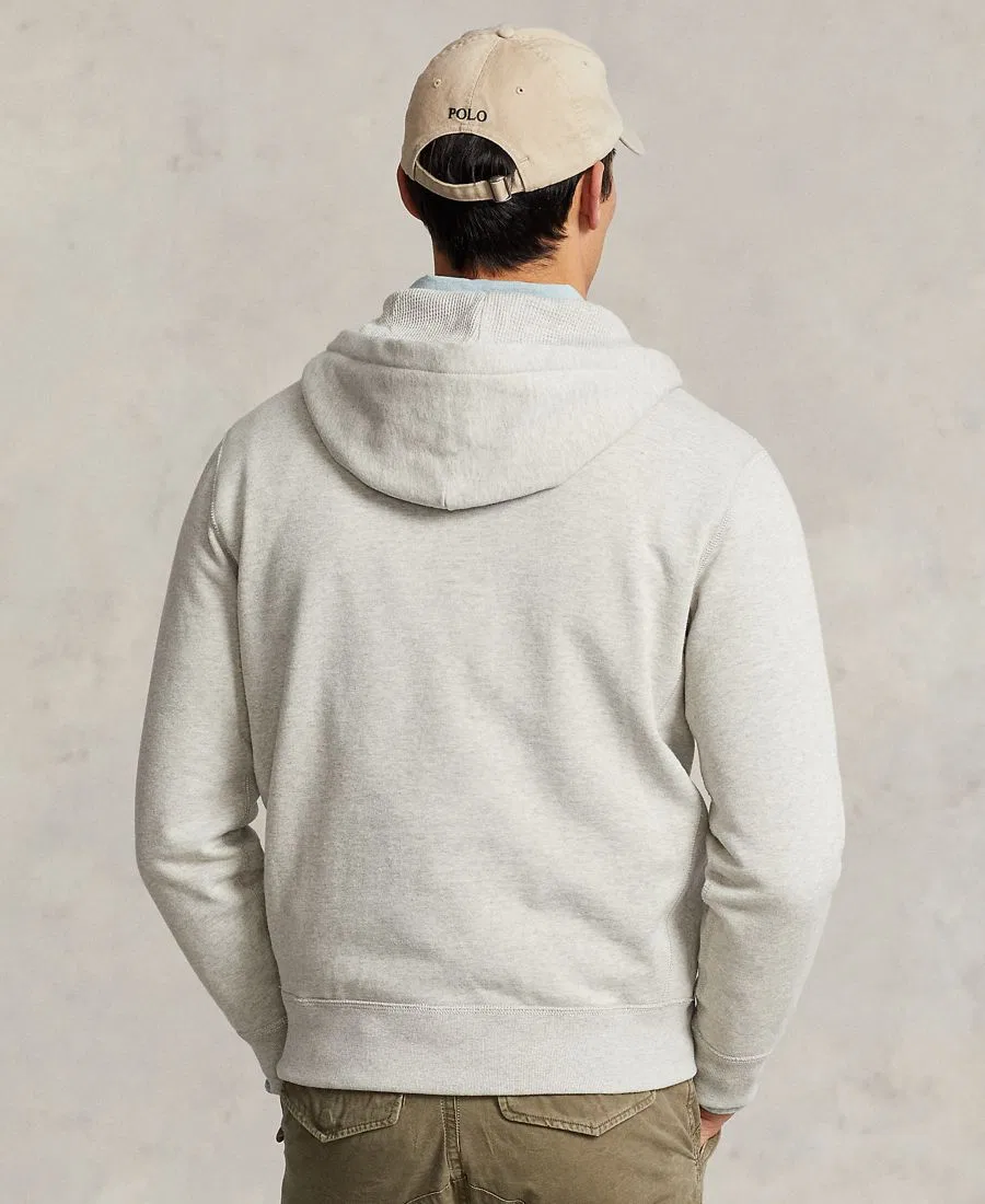 Худи из хлопкового флиса Polo Ralph Lauren, Light Spring Heather — фото 2