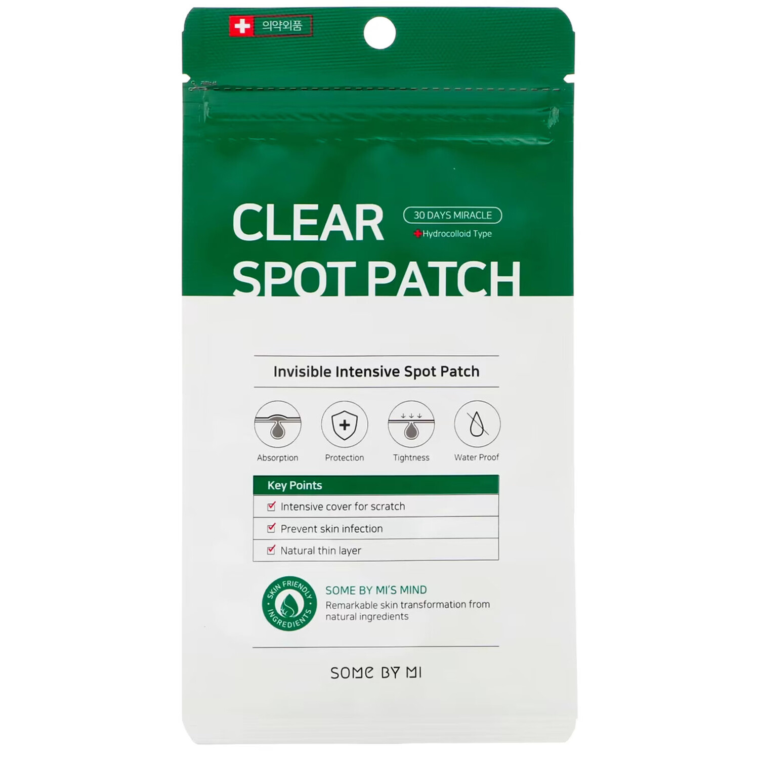 

Some By Mi, 30 Days Miracle Clear Spot Patch, патчи против акне, 18 шт.