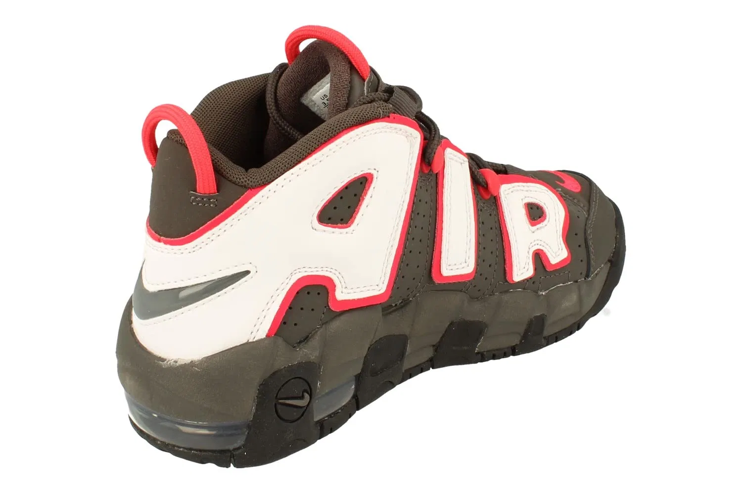 Детские кроссовки для мальчиков с амортизацией NIKE Air More Uptempo GS NIKE, Medium Ash White Black 200 — фото 3