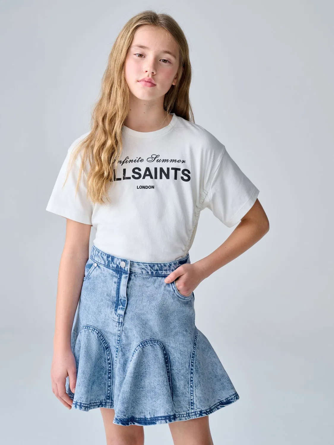 Юбка джинсовая с годетом smALLSAINTS, Denim — фото 2