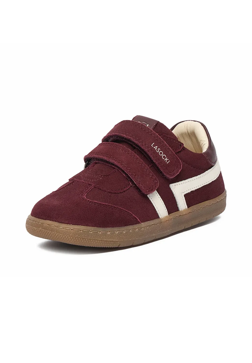 Девушка в кроссовках 5907964257417 - кроссовки Lasocki Kids, Burgundy — фото 2