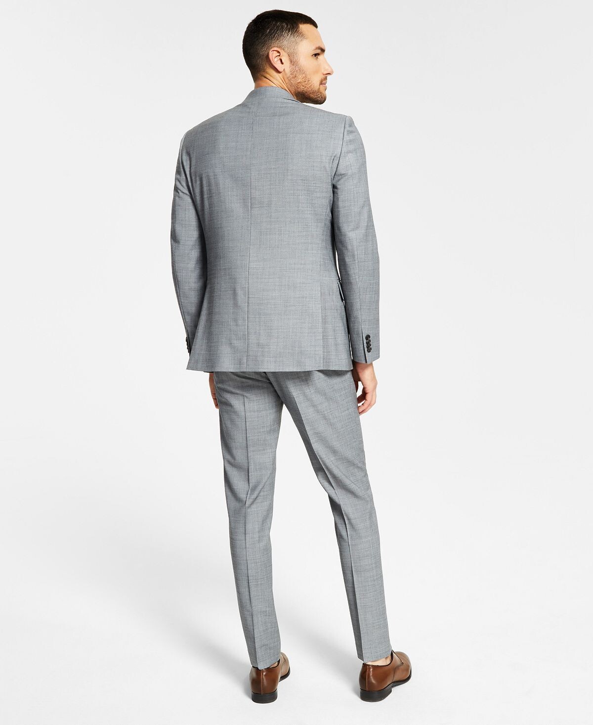Мужской костюм modern-fit th flex stretch solid, разделяет Tommy Hilfiger, светло-серый — фото 3