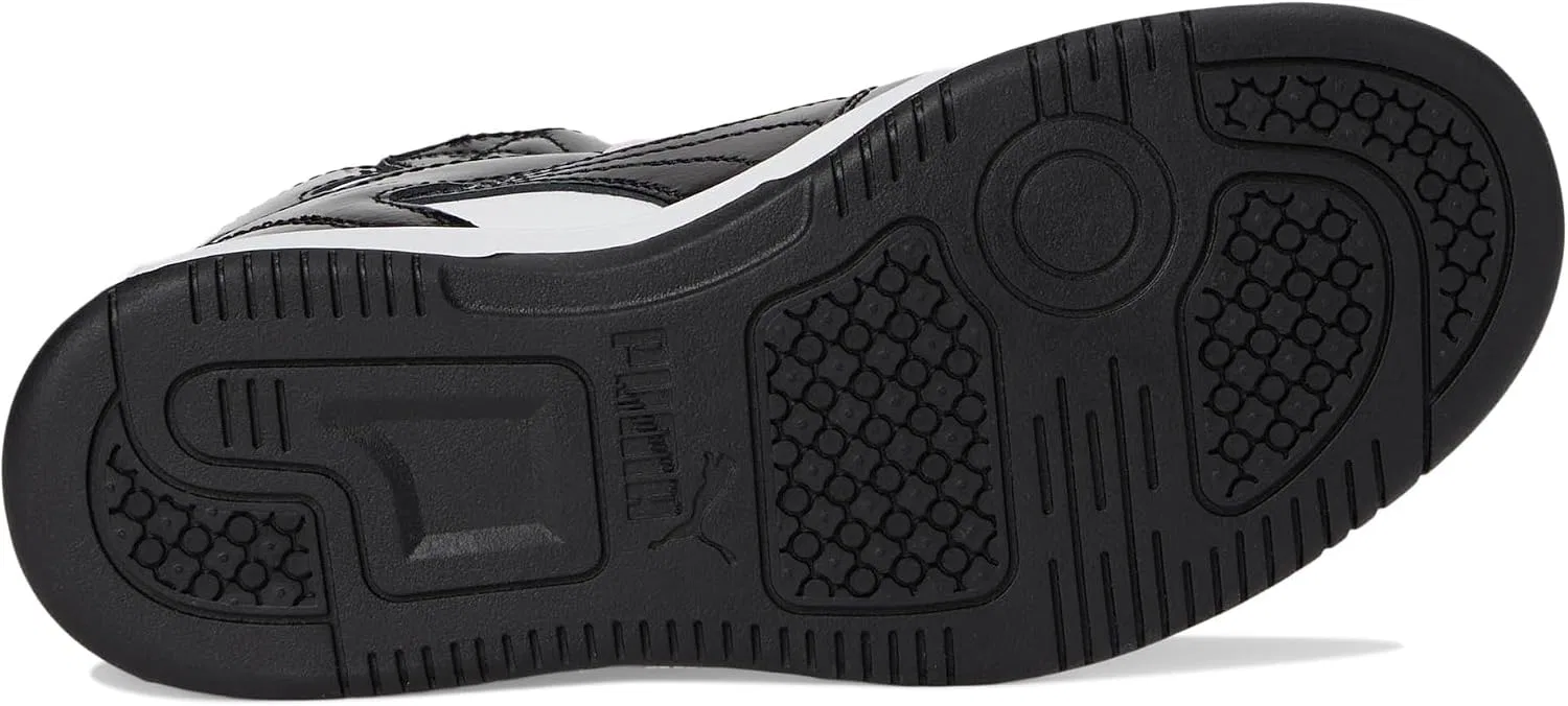Детские кроссовки для мальчиков Rebound Layup PUMA, Puma White-Puma Black-Pale Pink — фото 3