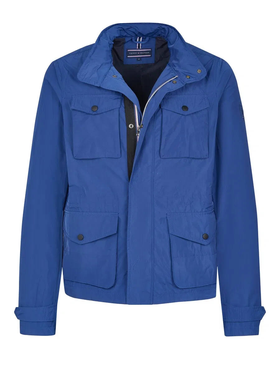 Куртка Tommy Hilfiger Between-Season Jacket 'Tommy Hilfiger Jacke' синего цвета