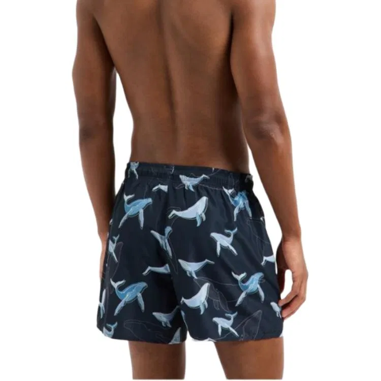 Мужские плавки для пляжа с принтом SS25 Beach Shorts FB075 EMPORIO ARMANI, Blue — фото 4