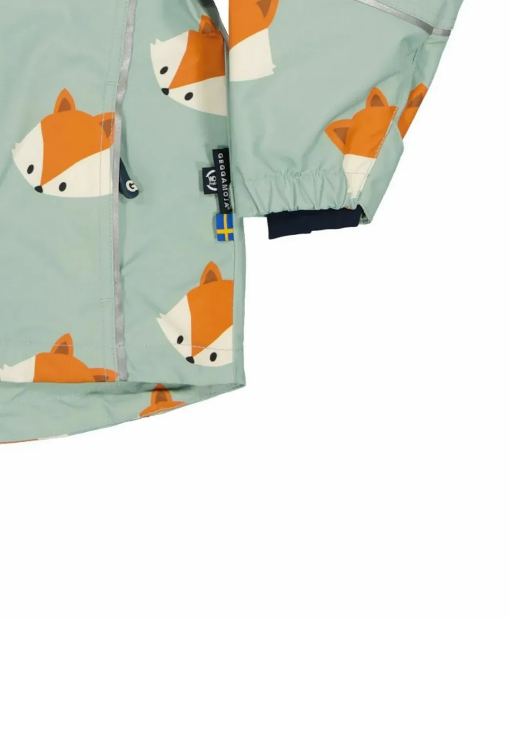 Куртка-Ветровка унисекс - водонепроницаемая куртка Geggamoja, Frosty Green Fox — фото 3