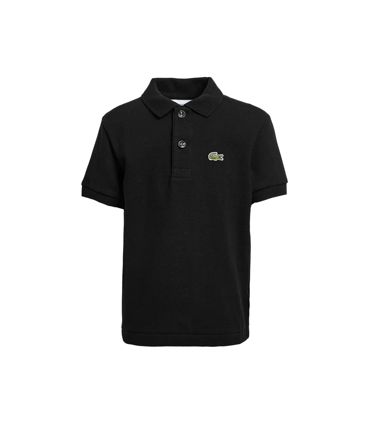Монохромная рубашка поло из пике Lacoste Kids, Noir
