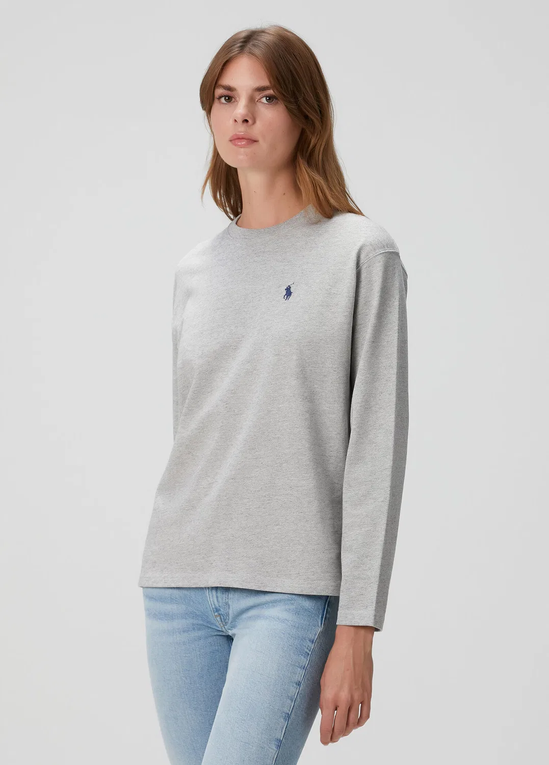 Футболка с длинным рукавом Polo Ralph Lauren, light grey — фото 3
