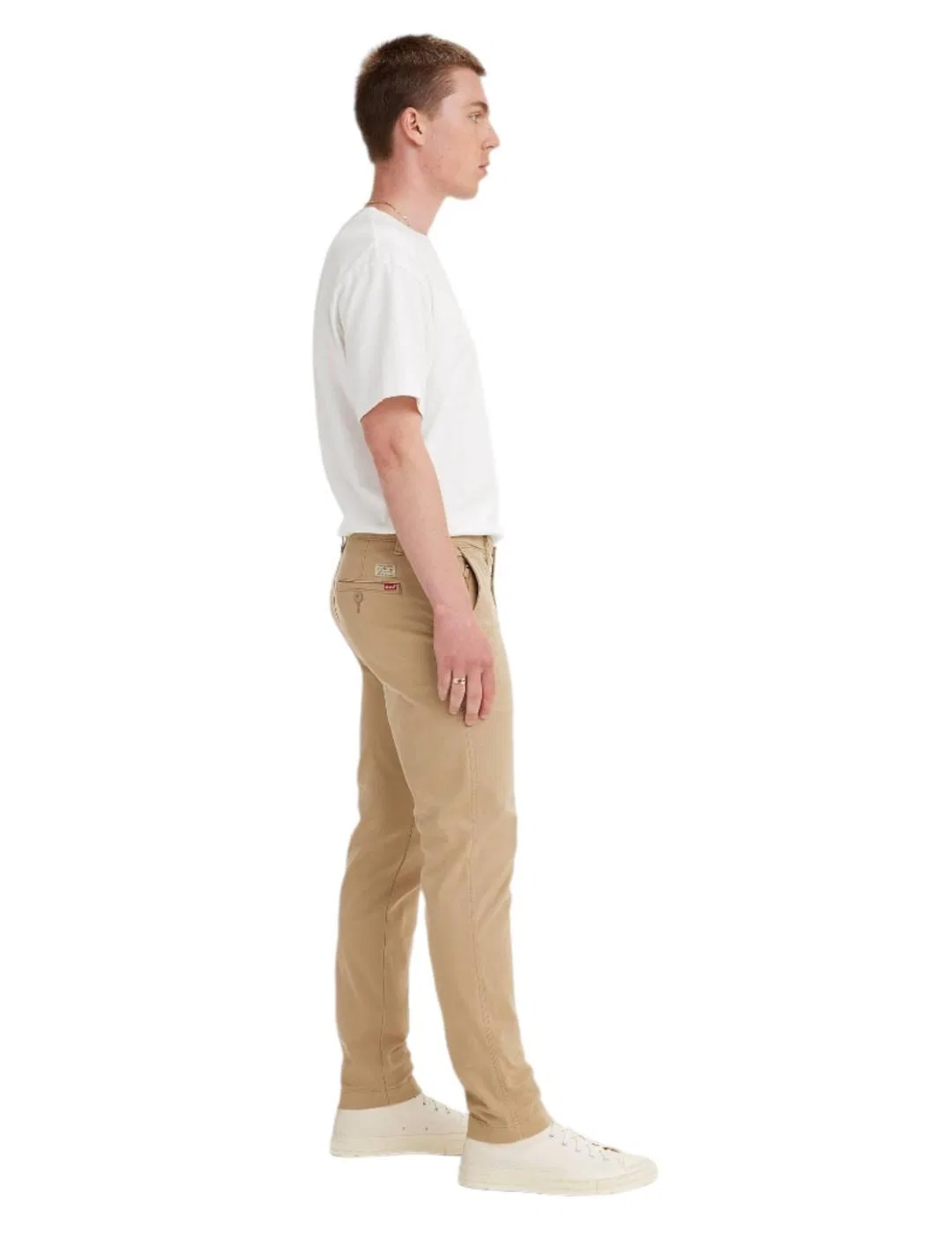 Мужские зауженные чиносы Levi's, Beige — фото 3