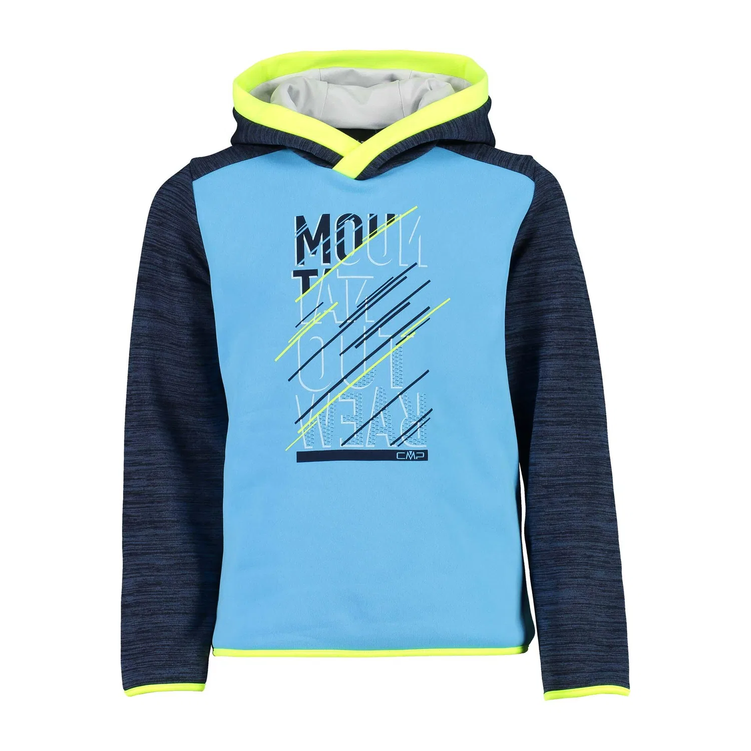 Детское худи с капюшоном Kid Sweat Fix Hood Cmp, Hellblau Navyblau