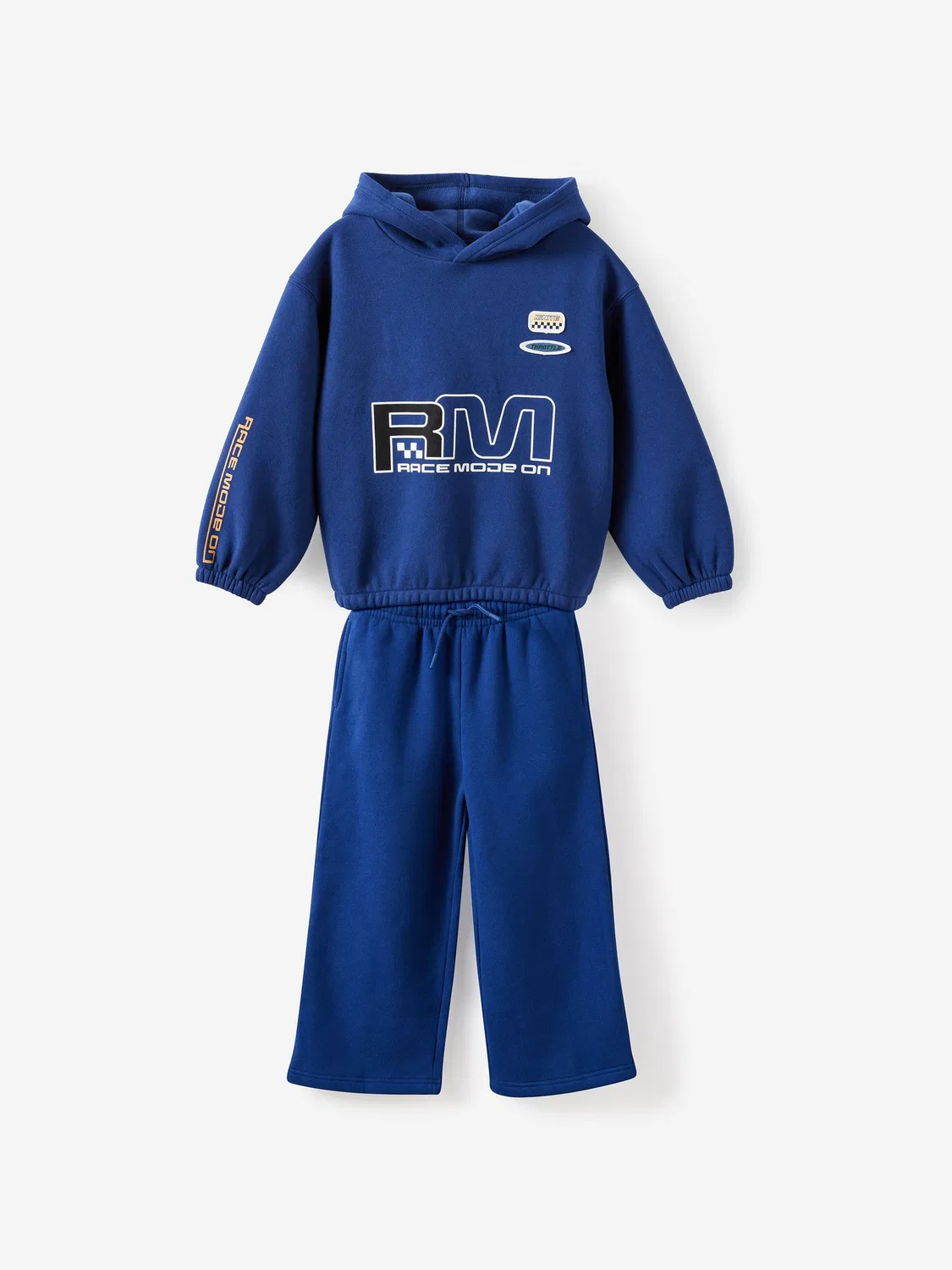 Трехпредметный костюм Cotton On Sammy Barrel Hoodie & Straight Leg Trackpant, синий