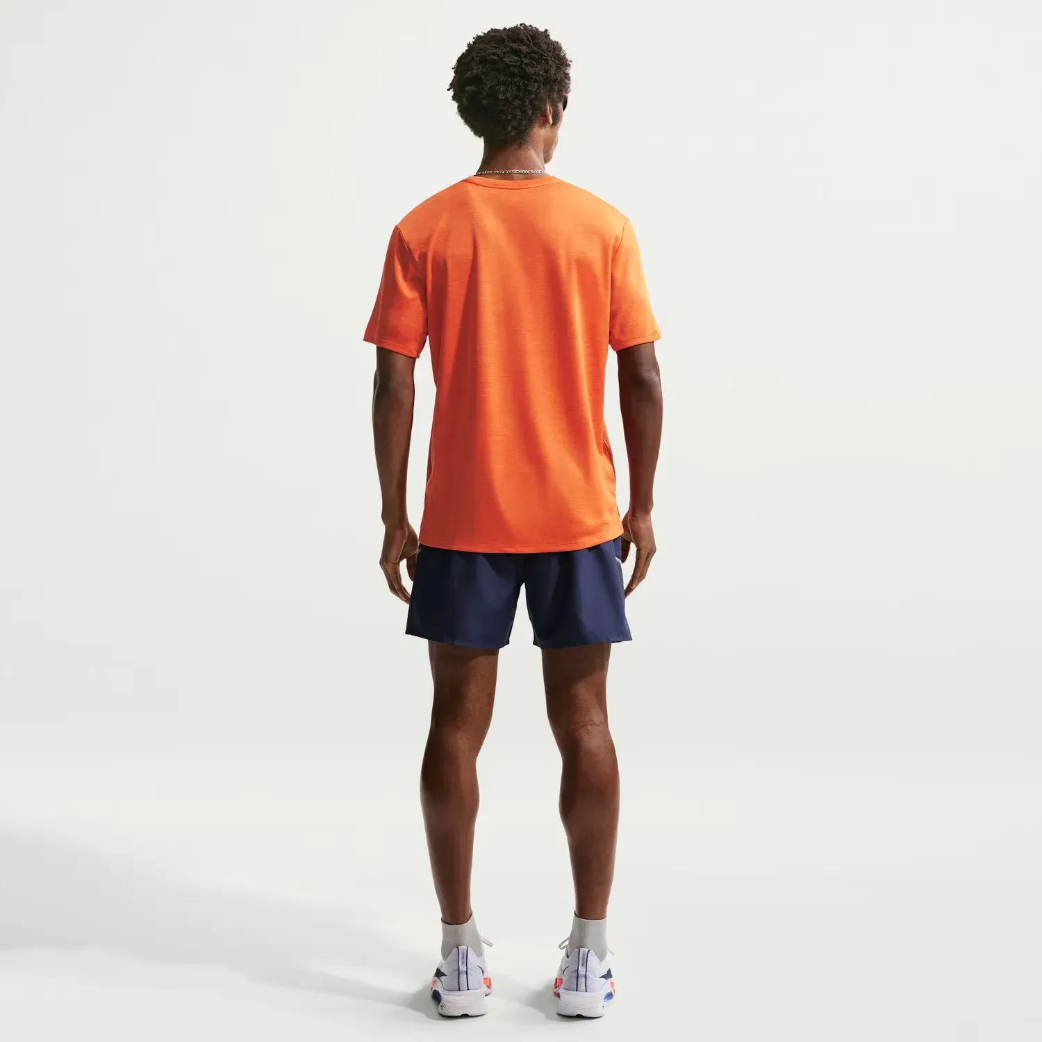 Мужская футболка с длинным рукавом Nike, Оранжевый — фото 4