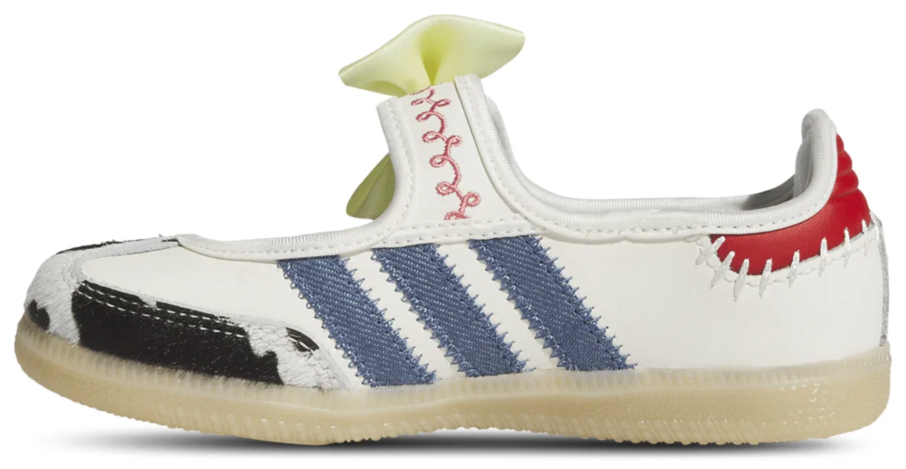 Кроссовки для девочек Samba Jane Adidas, цвет Blue/Multi — фото 2