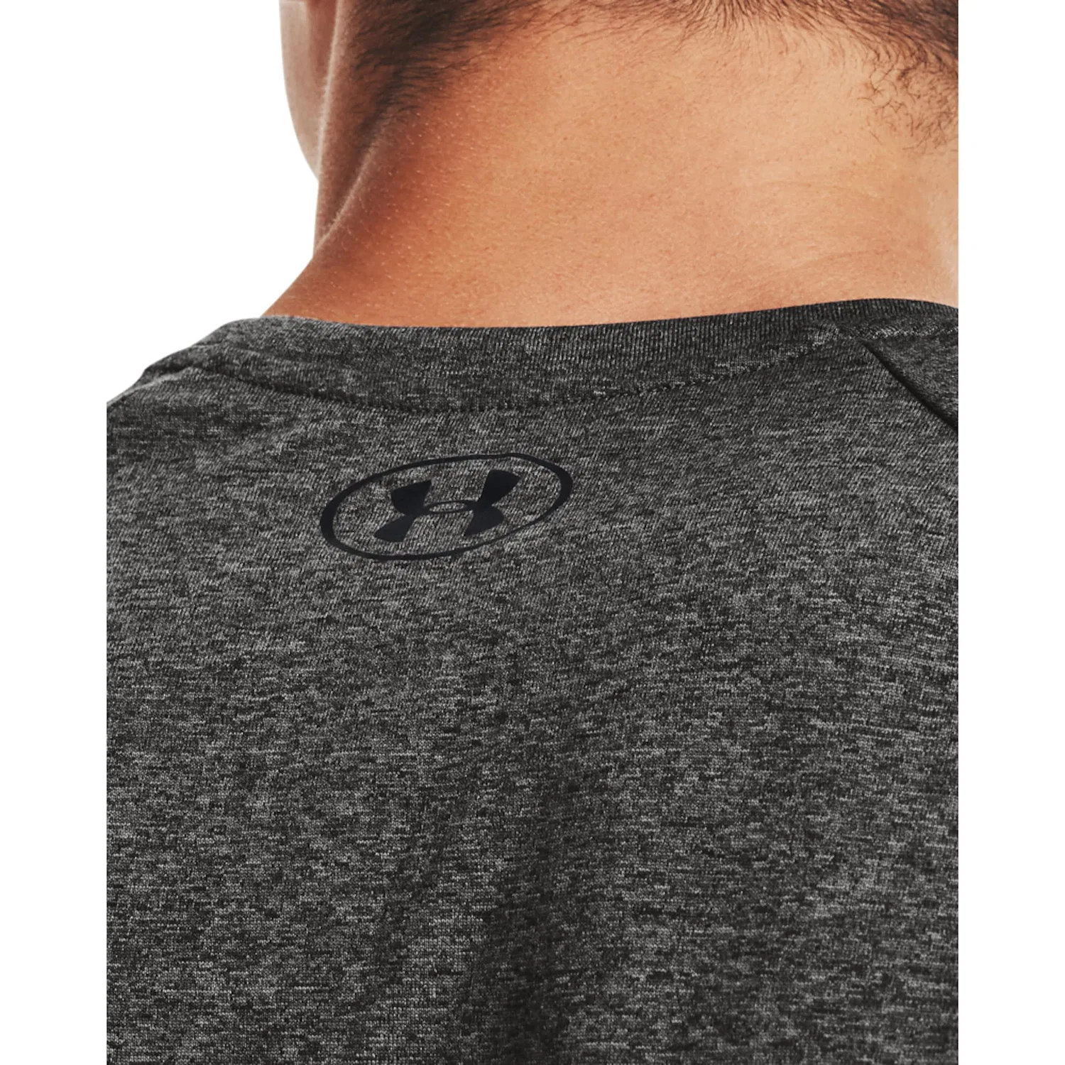 Детская хлопковая футболка с коротким рукавом Under Armour, Carbon Heath — фото 3