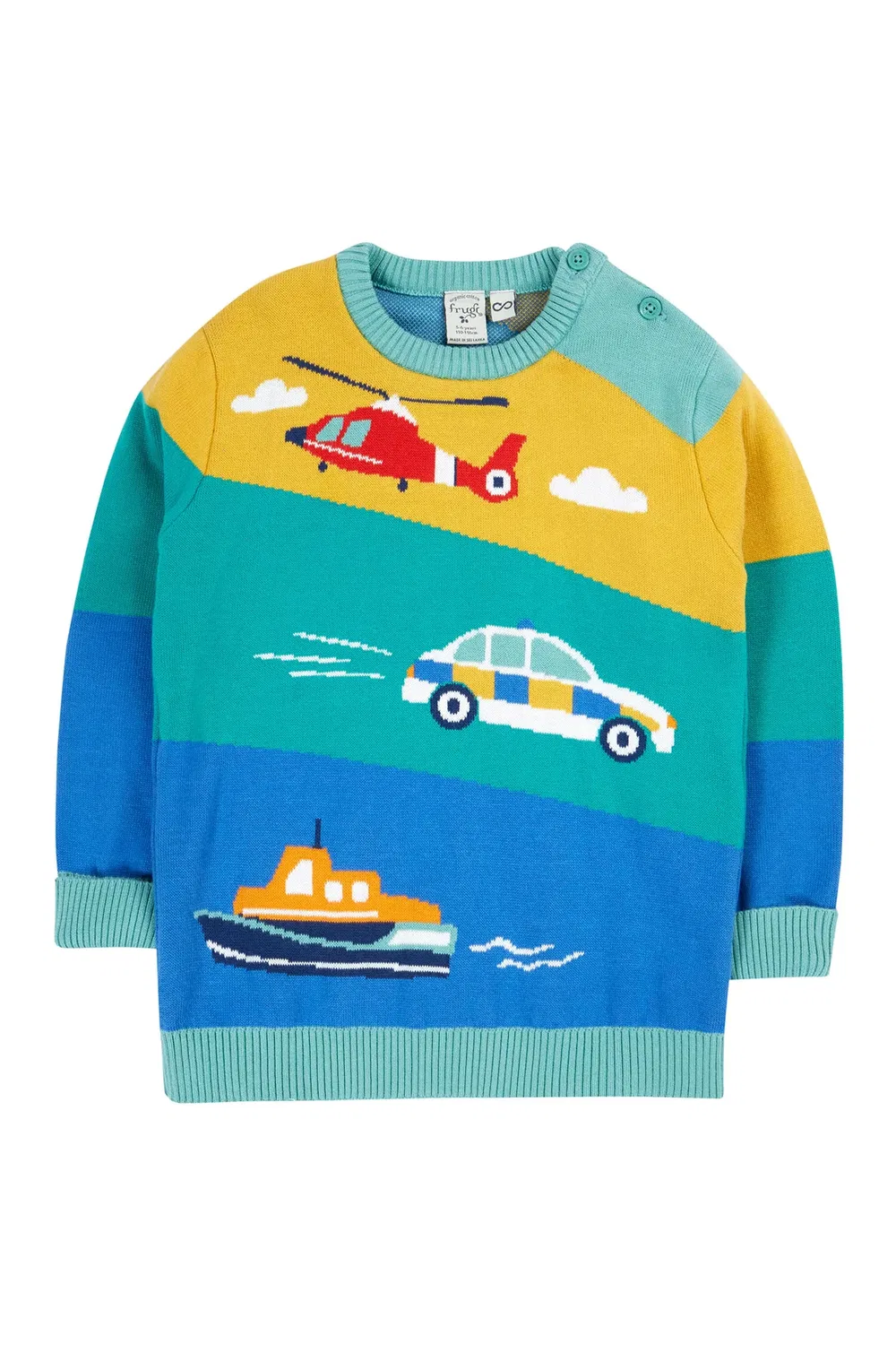 Детский вязаный джемпер Elwood Frugi, Multi