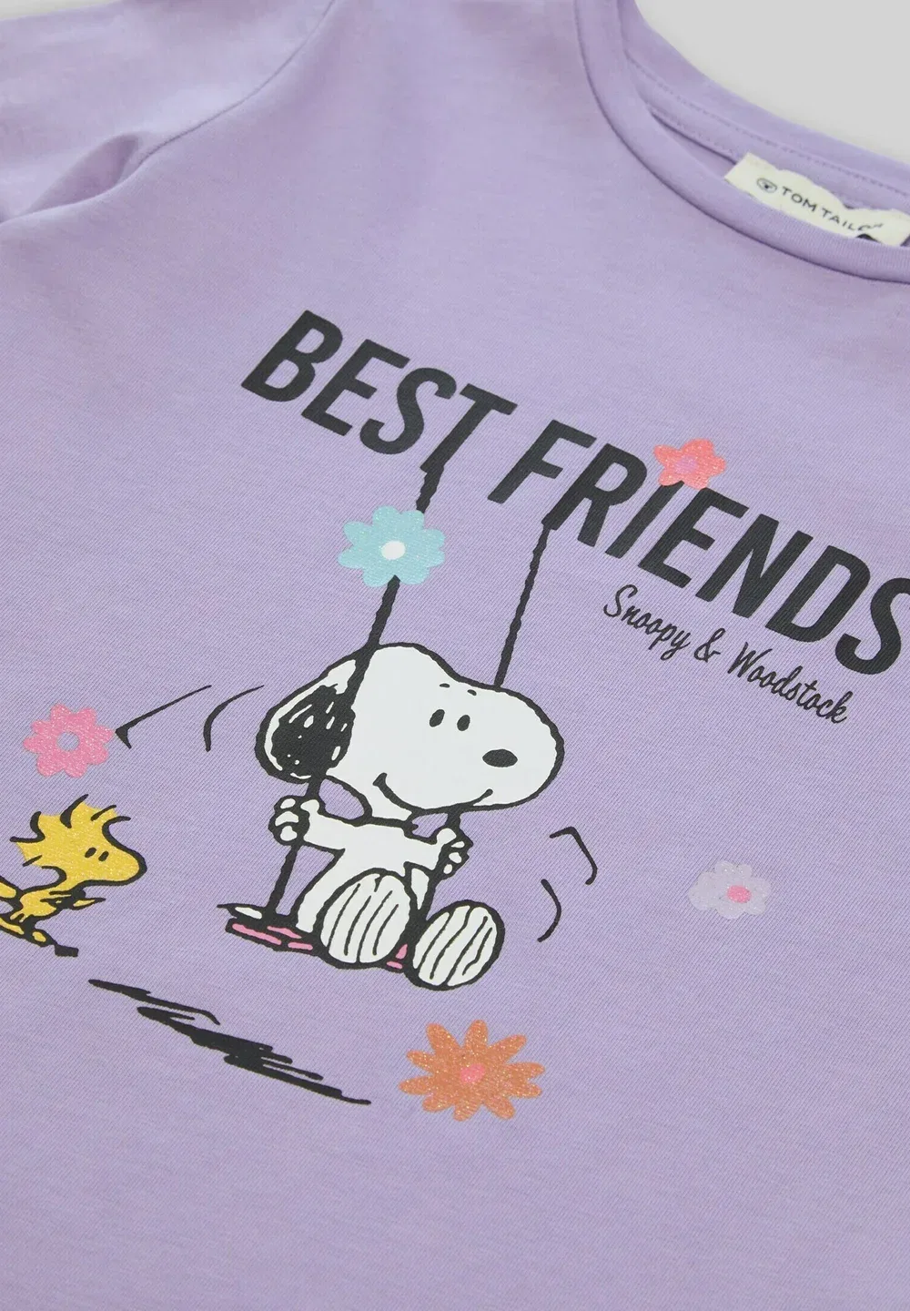 Футболка с длинными рукавами (langarmshirt mit peanuts-print) Tom Tailor, Sweet Purple — фото 3