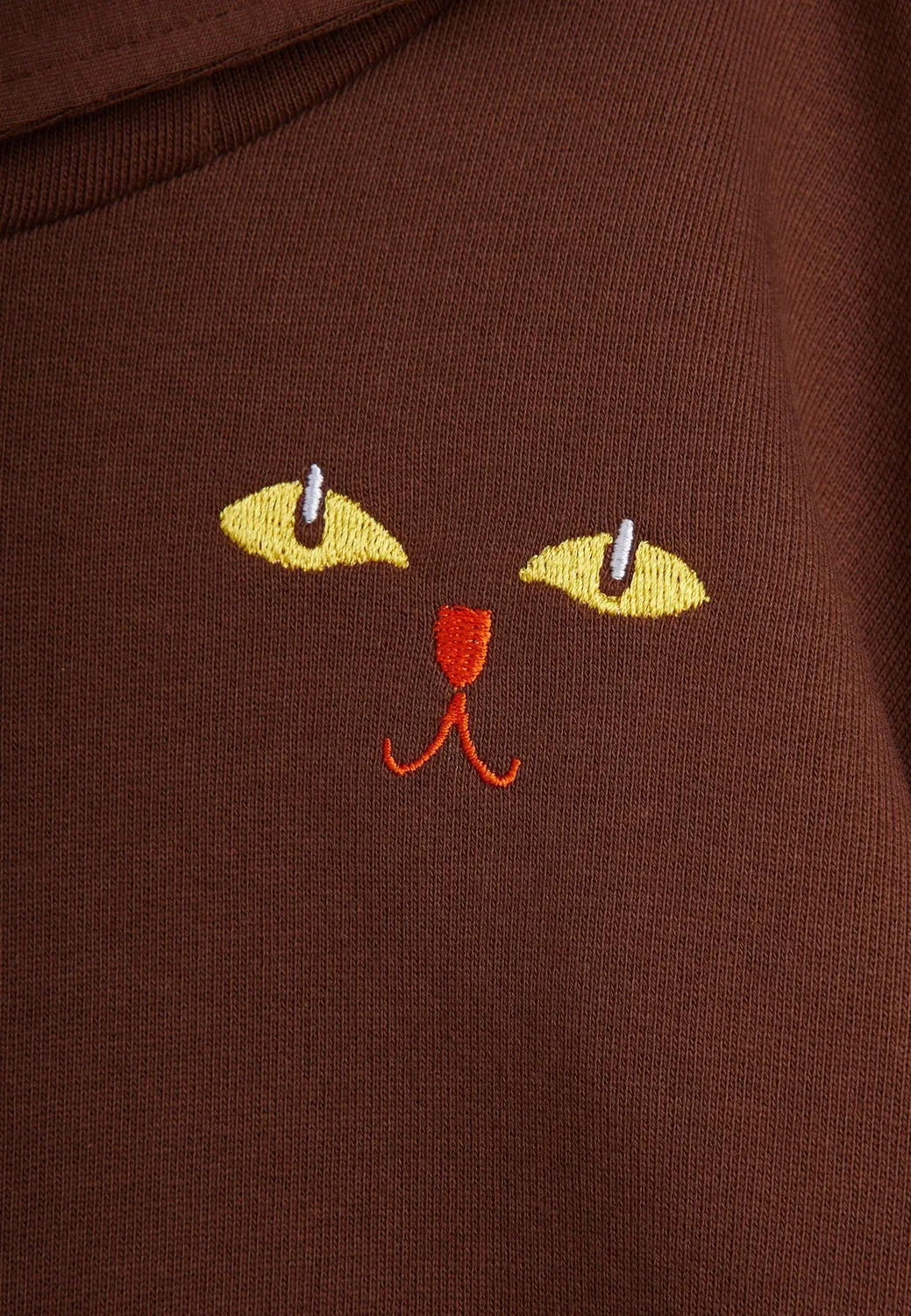 Толстовка унисекс с кошачьими ушками Mini Rodini, Brown — фото 3