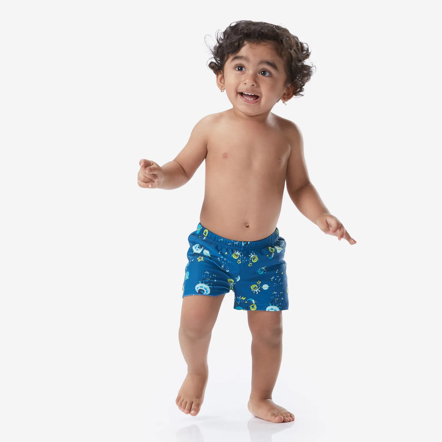 Детские плавки-подгузник Boxer Baby, Decathlon, Berlinerblau / Blasses Minzgrun — фото 4