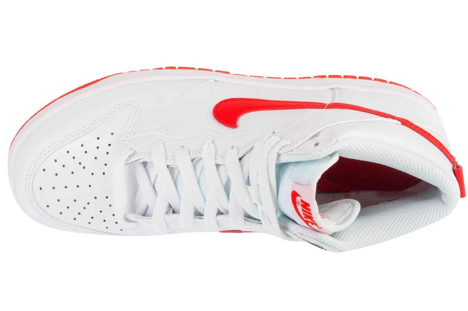 Детские кроссовки с высоким берцем Nike Dunk High, Weiß — фото 3