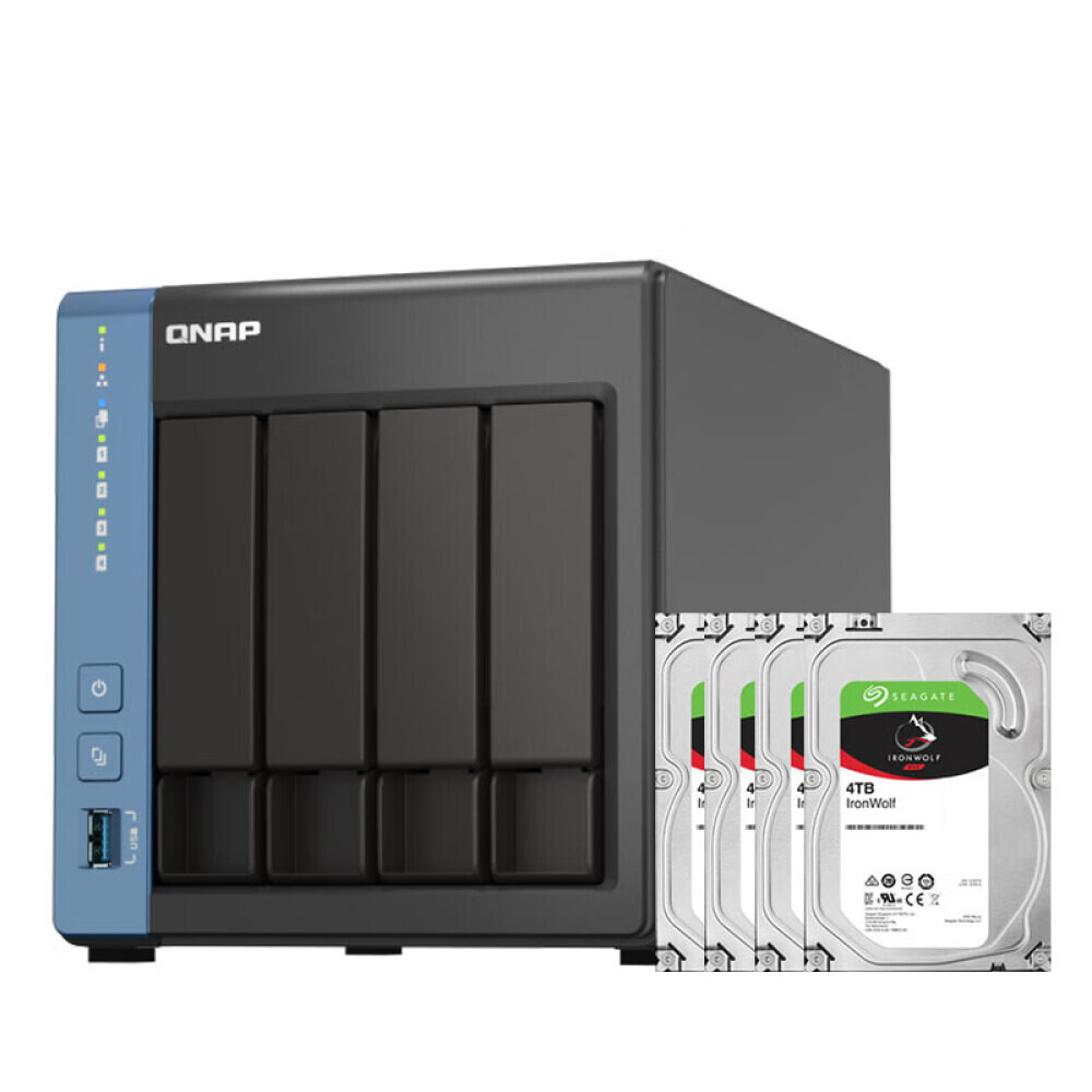 

Сетевое хранилище QNAP TS-416 4-дисковое с 4 дисками по 4Тб