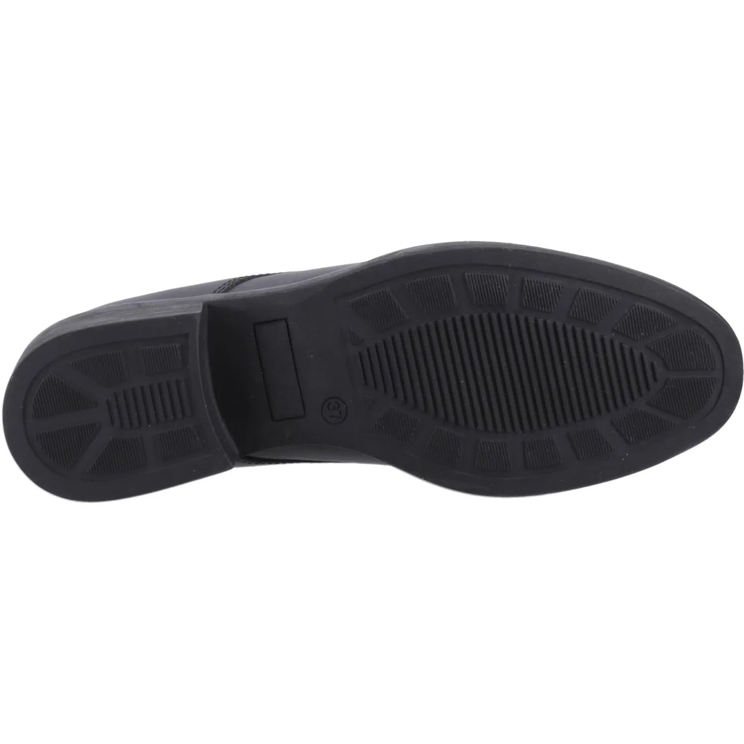 Детские туфли для девочек на шнуровке Anastasia Senior Hush Puppies, Black — фото 4