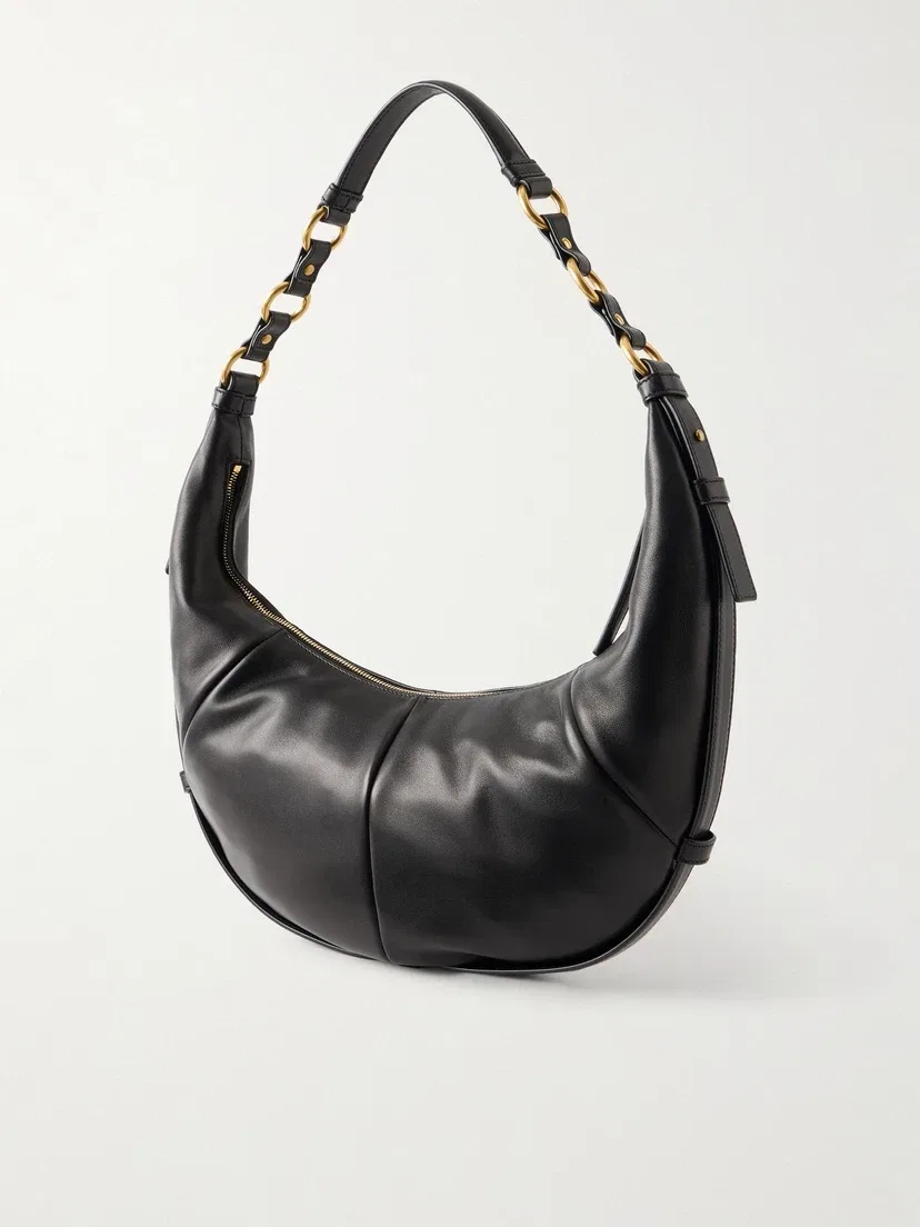 Кожаная сумка через плечо Saharienne SAINT LAURENT, черный — фото 4
