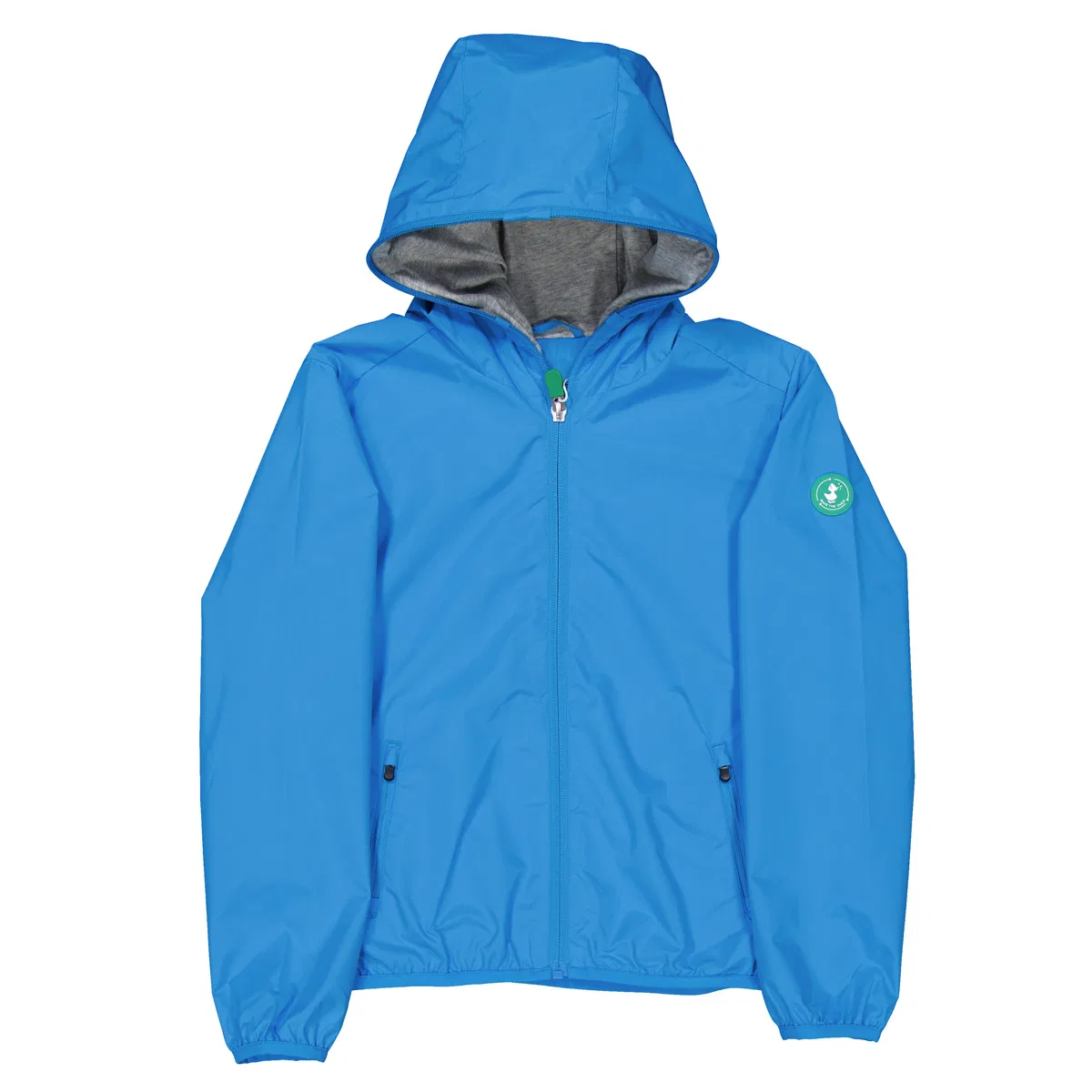 Ветрозащитная куртка с капюшоном Boys Nylon Hooded Jacket Save The Duck, Blue