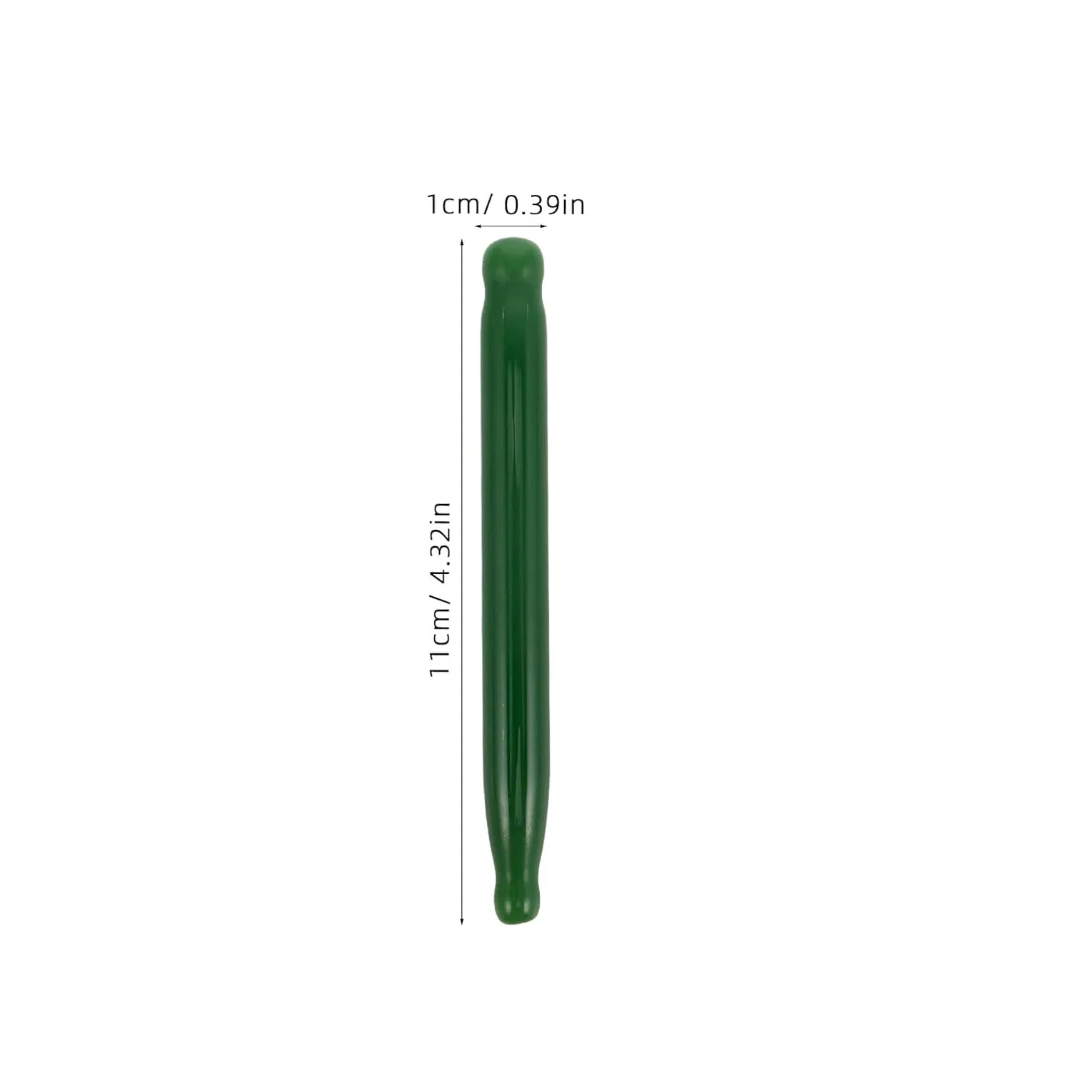 Gua Sha Jade Face Massager TEHAUX, Dark Green, 11x1x1 cm — фото 2