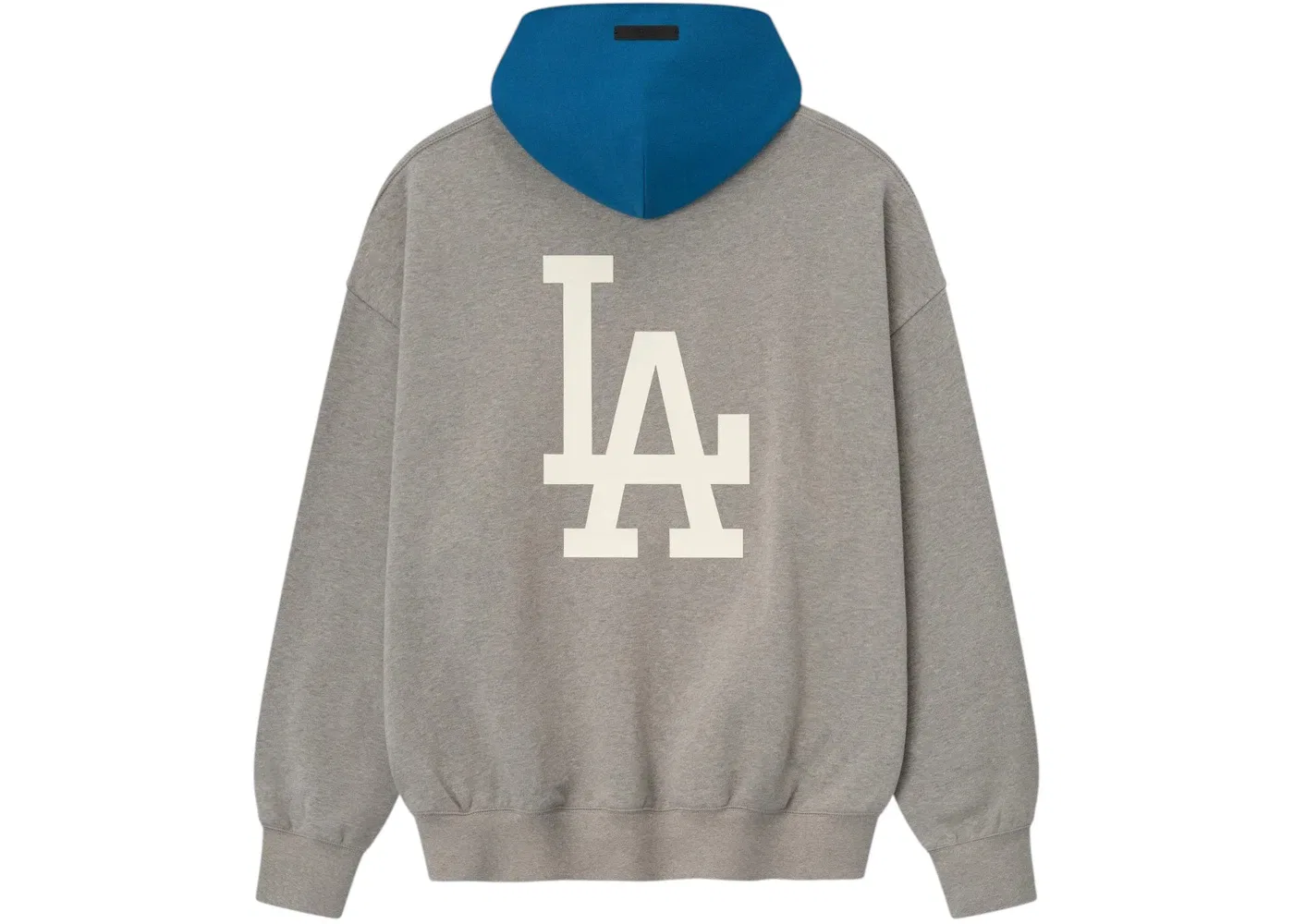 Мужской худи с принтом Fear of God Essentials Hoodie, Concrete Heather/Blue Sapphire — фото 2