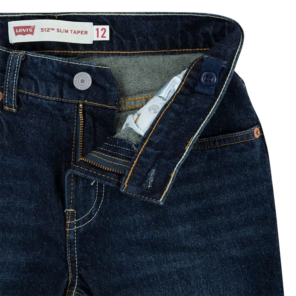 Детские джинсы для мальчиков с зауженным кроем Levi's 512, Blue — фото 4