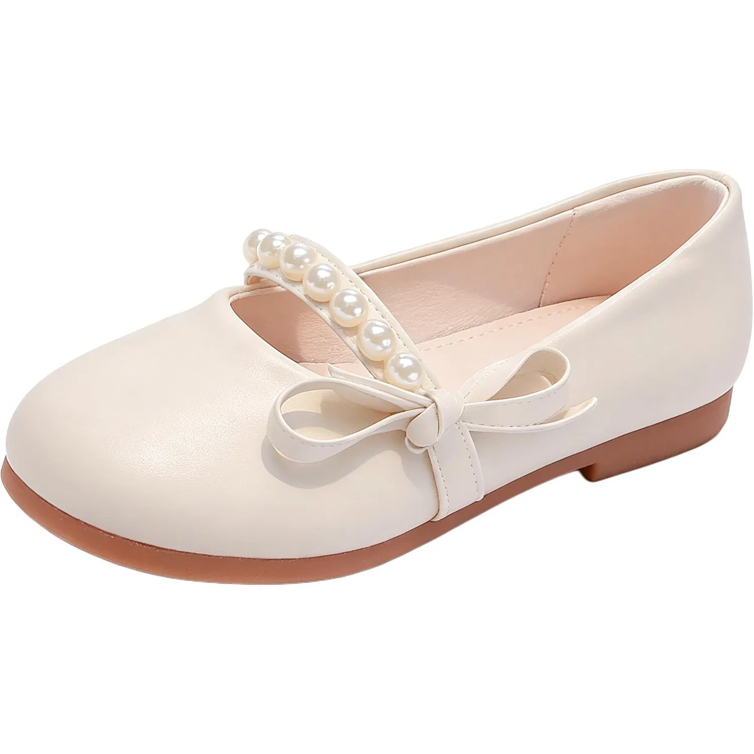 Детские кожаные туфли Beige JBBCN, Бежевый