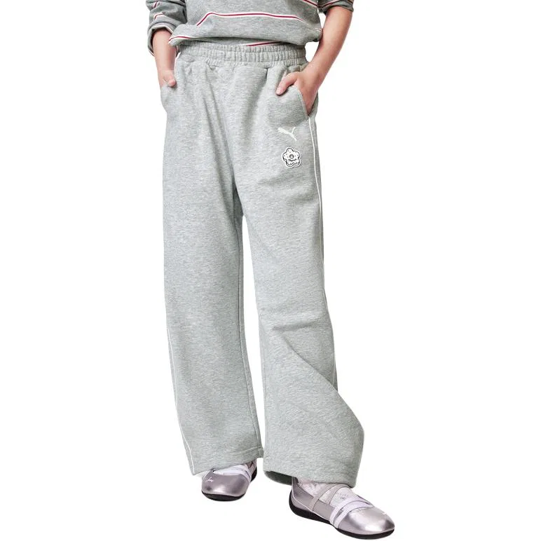 Детские спортивные штаны PUMA, Цвет Light Heather Gray