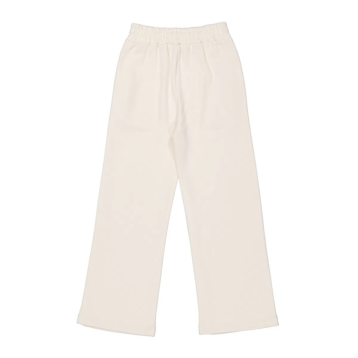 Брюки из хлопкового джерси с вышитым логотипом MSGM, Crema/Cream — фото 3