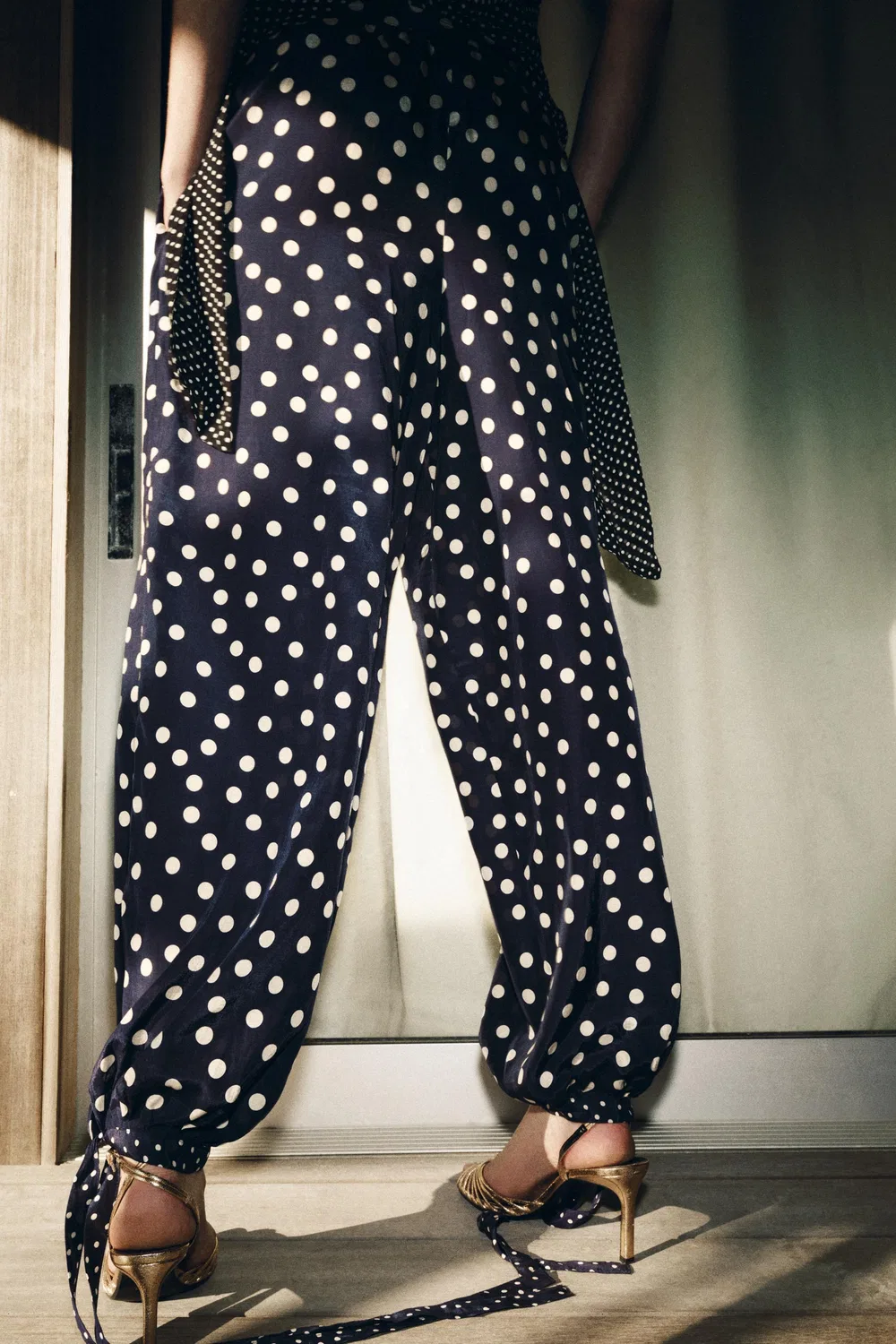 ZW COLLECTION БРЮКИ САРУЭЛЬ В ГОРТОК ZARA, Navy Blue