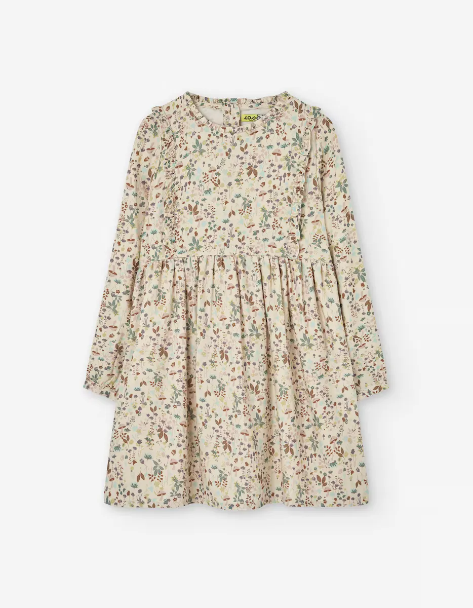 

Платье для девочки с принтом и рюшами Losan, мультиколор