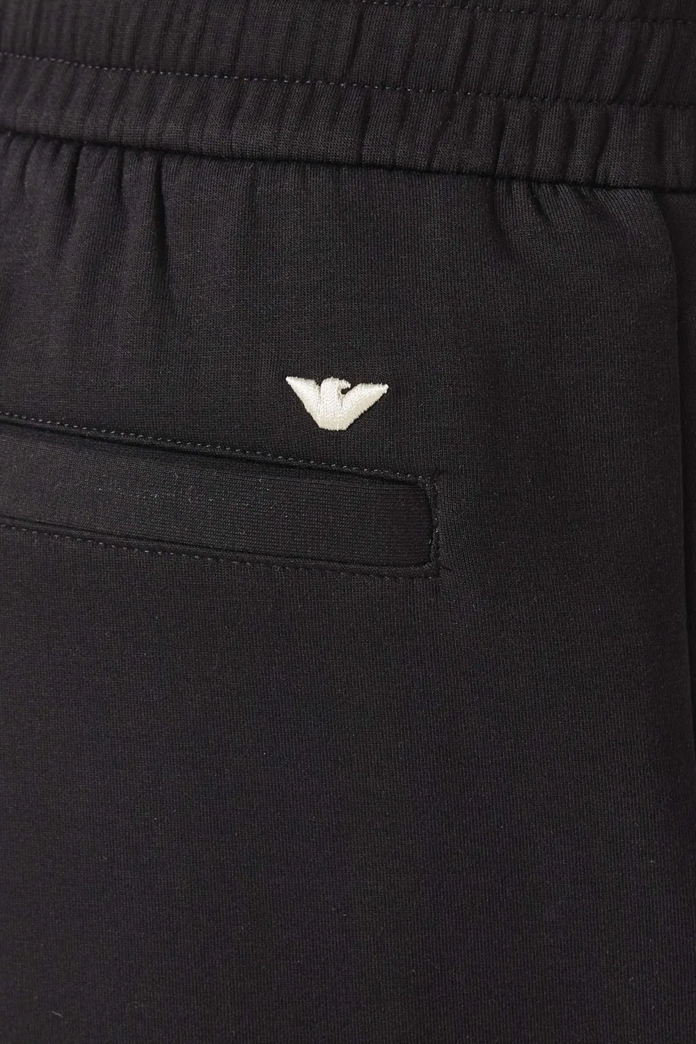 Шорты из двойного джерси Emporio Armani, черный — фото 4