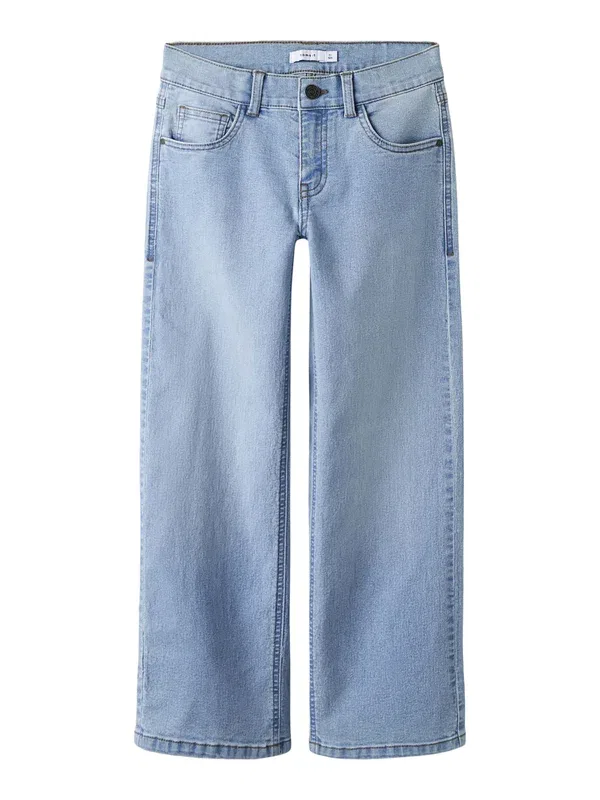 Брюки джинсовые из денима Rose 2 pack, Name It, Light Blue Denim, Medium Blue Denim, светло-голубой — фото 2