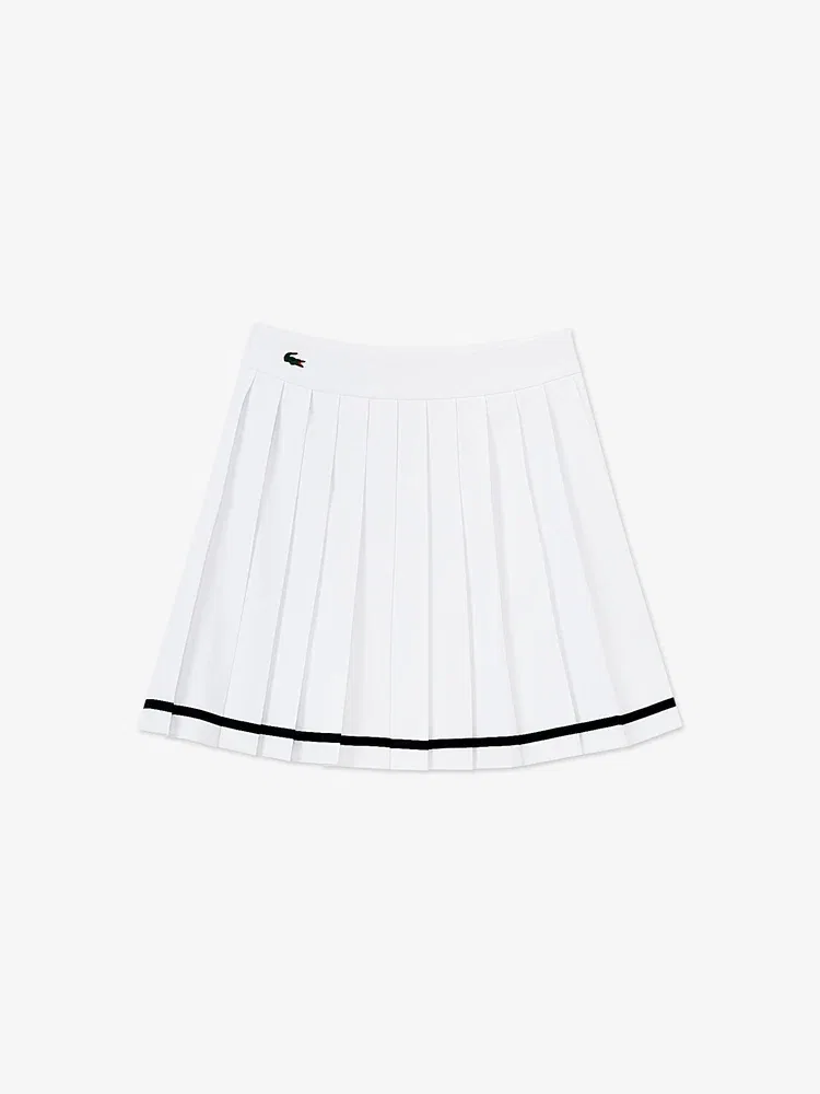 Юбка теннисная LACOSTE White с типингом