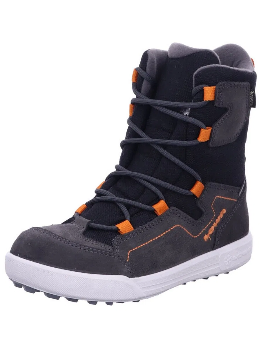 Ботинки LOWA 'Stiefel Jungen 641117 0920 Leder-Mix in schwarz' черного цвета