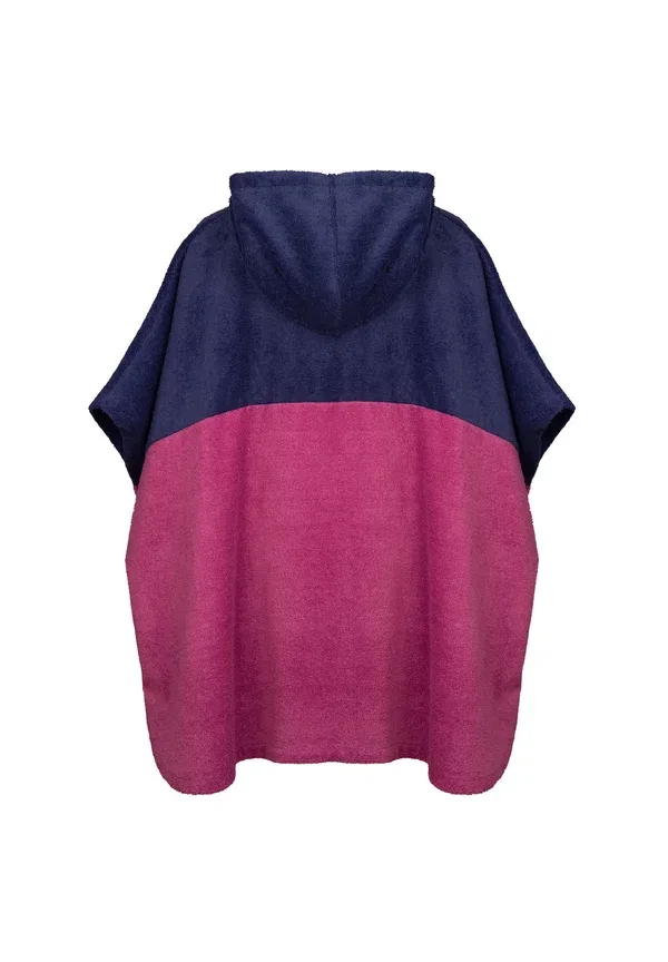 Пончо полиэстер Kvalvika surf poncho Trollkids, Mallow Pink, розовый — фото 2